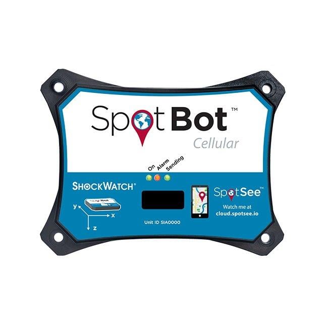 SpotSee SPOTBOTCEL SpotBot® Cellular SENSOR IMPACT/TEMP MON CELLULAR