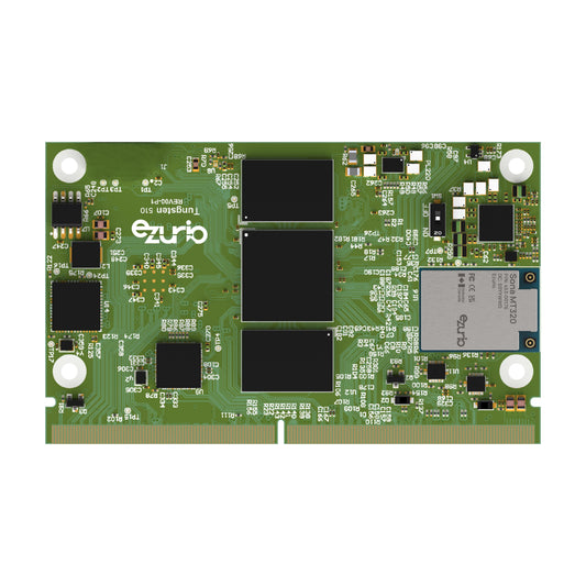 Ezurio T510_SMARC_SOM_8R16E_MT320_2M_I Tungsten510 SMARC SOM ARM® Cortex®-A55, ARM® Cortex®-A78, Genio510