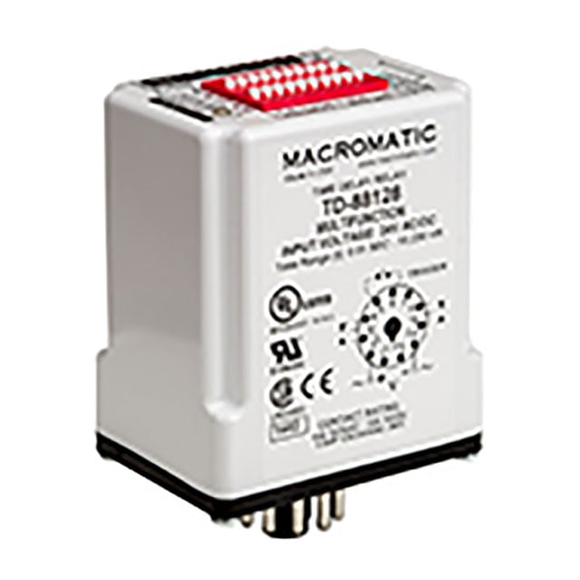 Macromatic Industrial Controls TD-88162 TD-8 Para enchufe Relé mecánico 0.05 seg ~ 10230 h 10A a 240VCA/30VCC