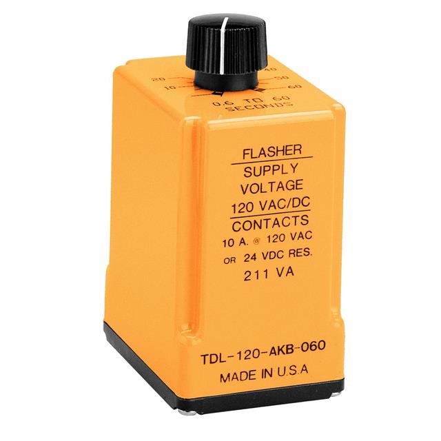ATC-Diversified Electronics TDL-120-AKA-010 TDL Para enchufe Relé mecánico 0.1 ~ 10 seg 10A a 250VCA/24VCC