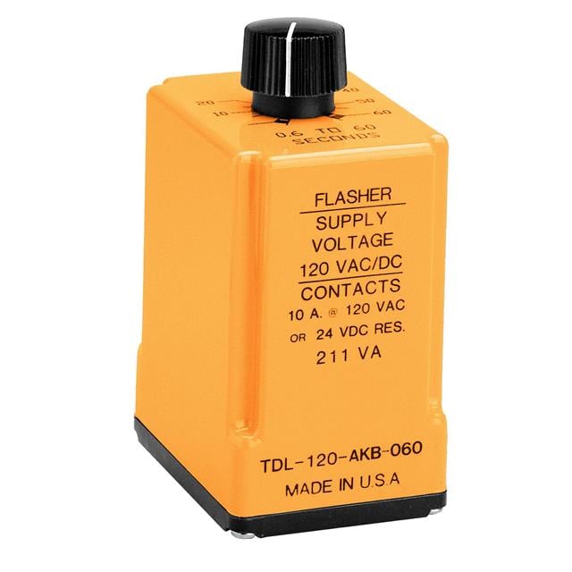 ATC-Diversified Electronics TDL-120-AKA-060 TDL Para enchufe Relé mecánico 0.6 ~ 60 seg 10A a 250VCA/24VCC