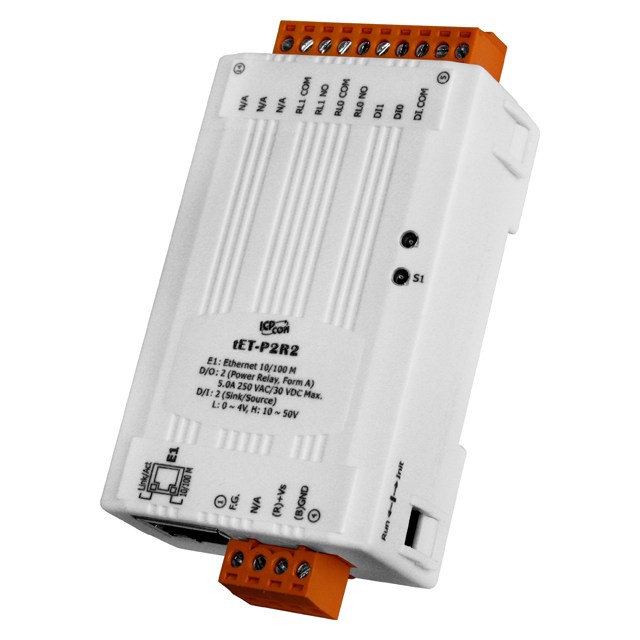 ICP DAS USA INC TET-P2R2 tET Input, Output (I/O) Module -