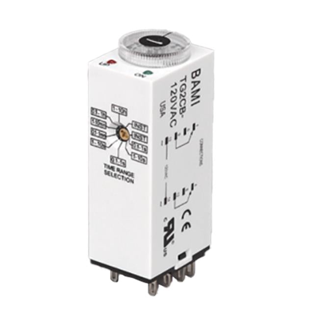 R-K Electronics, Inc. TGM2CB-24VAC - Para enchufe Relé mecánico 0.1 seg ~ 10 h 3A a 240VCA/30VCC