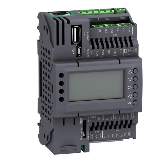 Schneider Electric TM172PDG18R Modicon M172 MODICON M172 PERFORMANCE DISPLAY 10 - Digital (2), Analog (8)