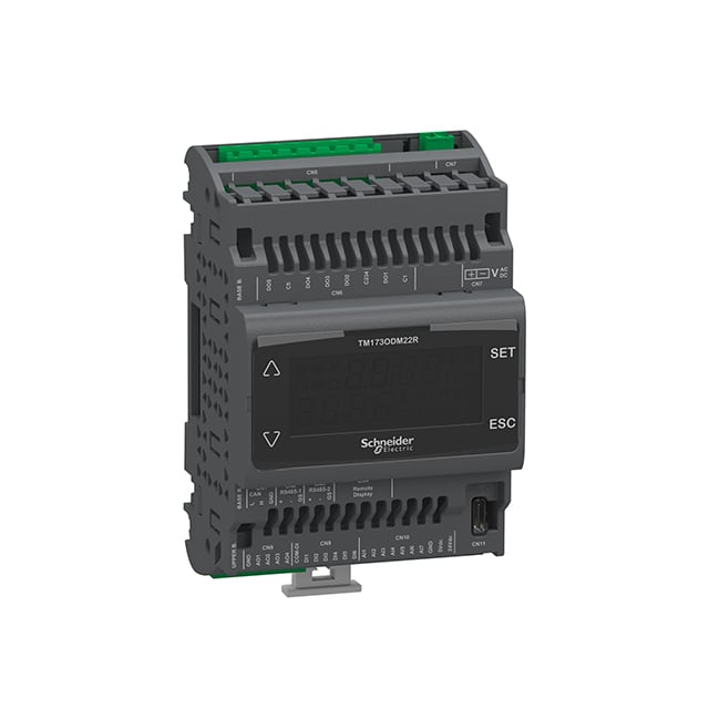 Schneider Electric TM173ODM22R Modicon M173 M173 OPT. DISPLAY 22 I/OS, 2 RS4 13 - Digital (6), Analog (7)