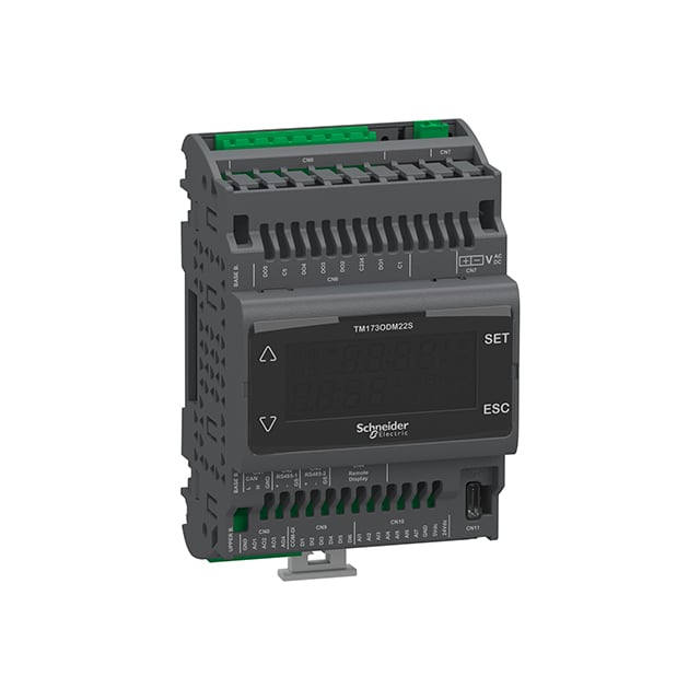 Schneider Electric TM173ODM22S Modicon M173 M173 OPT. DISPLAY 22 I/OS, 2 RS4 13 - Digital (6), Analog (7)