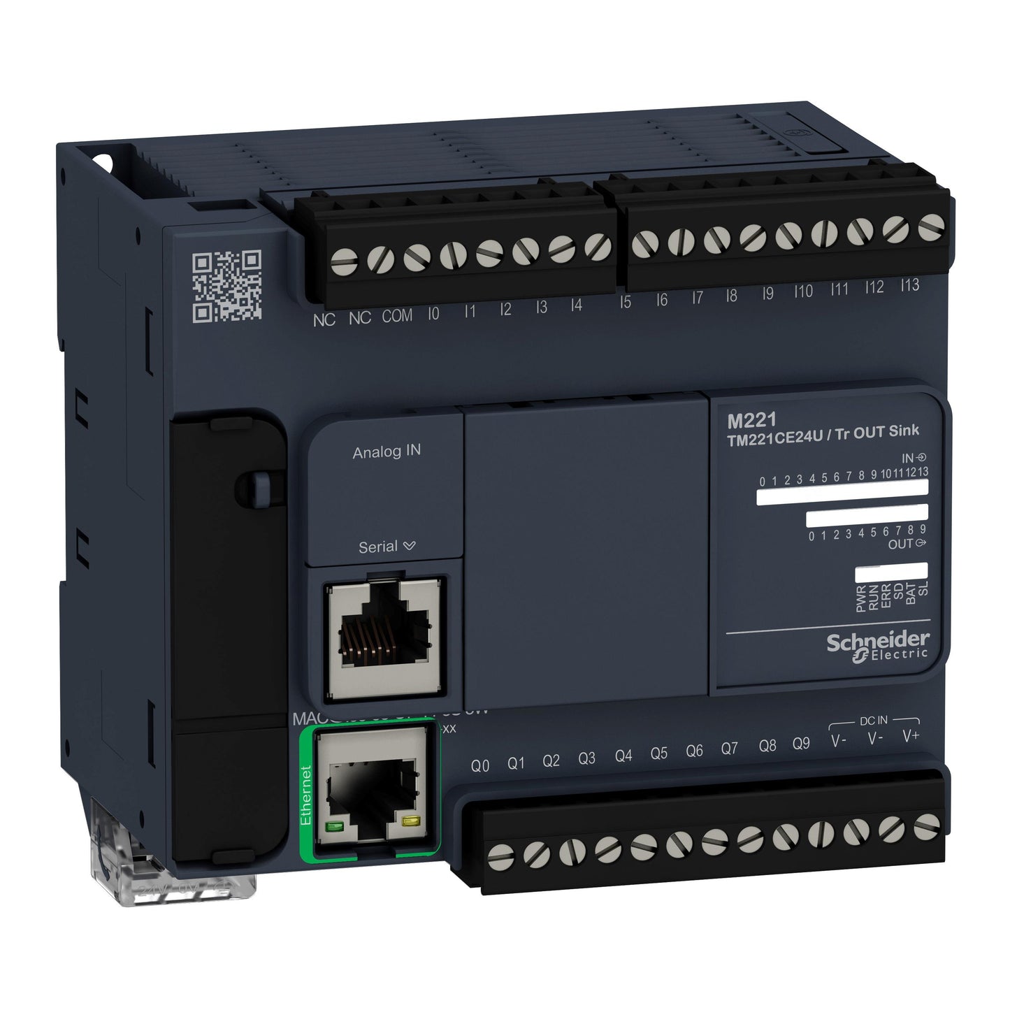 Schneider Electric TM221CE24U Modicon M221 CONTROLLER M221-24IO TR.NPN ETHE 14 - Analog