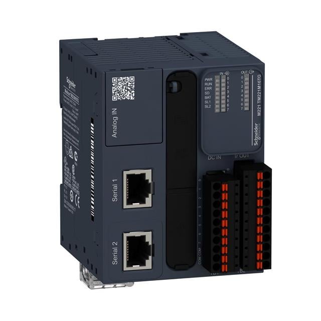 Schneider Electric TM221M16TG Modicon M221 LOGIC CONTROLLER, MODICON M221, 10 - Digital (8), Analog (2)