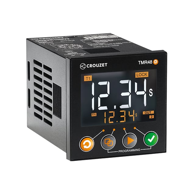 Crouzet GDS2R10MV2 TMR48D Para enchufe Relé mecánico 0.001 seg ~ 9999 h 10A a 250VCA