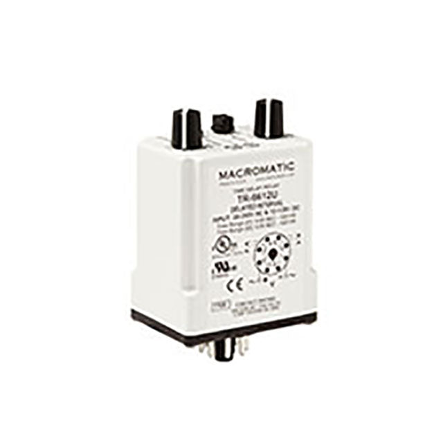 Macromatic Industrial Controls TR-6612U TR-6 Para enchufe Relé mecánico 0.05 seg ~ 100 h 10A a 240VCA/30VCC