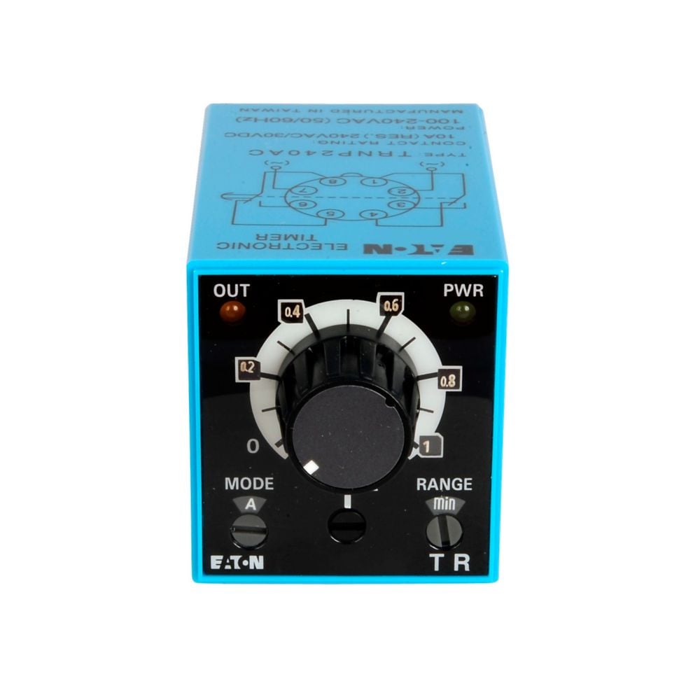 Eaton Electrical TRNP240AC TR Para enchufe Relé mecánico 0.1 seg ~ 600 h 10A a 240VCA/30VCC