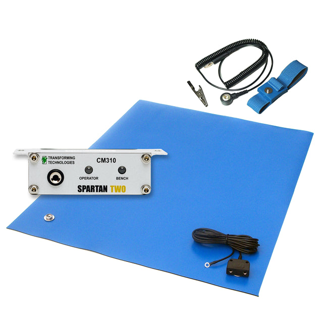 Transforming Technologies TTB31-2X4RB - Workstation Monitor Work Surface, Wrist Strap (2) Monitoring