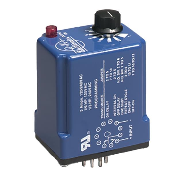 R-K Electronics, Inc. TUB-24V-2B - Para enchufe Relé mecánico 0.1 seg ~ 72 min 10A a 120/240VCA