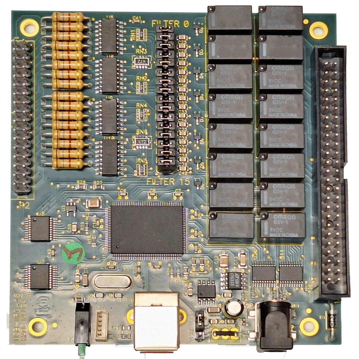 ACCES I/O Products, Inc. USB-IIRO-16-OEM-RoHS * Placa de entrada/salida de CA/CC Verde