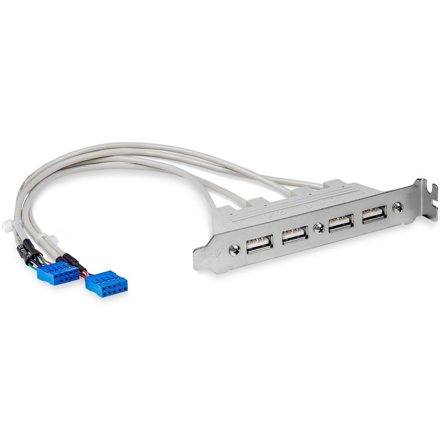 StarTech.com USBPLATE4 - USB a USB 10 pin (enchufe) hembra
