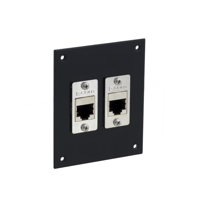 L-com USP2ECF-SC6A - Patch Panel, Cat6A RJ45 Jack