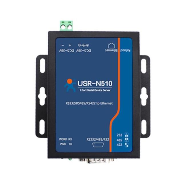USR IOT USR-N510-H7 N510 Converter, Serial to Ethernet Ethernet, RS-232/422/485