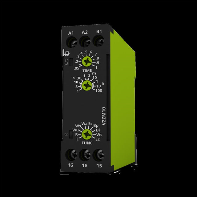 Tele Haase V2ZM10 12-240V AC/DC VEO Riel DIN Relé mecánico 0.05 seg ~ 100 h 8A a 250VCA/24VCC