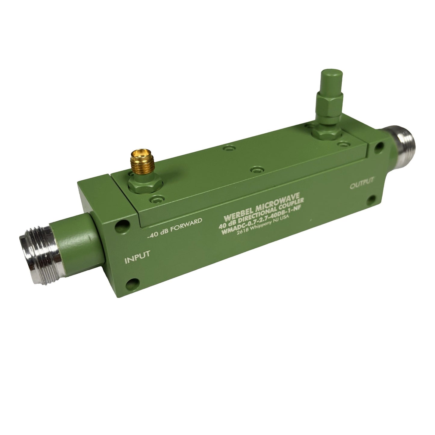Werbel Microwave LLC WMADC-0.7-2.7-40DB-2-NM - Estándar 690MHz ~ 2.7GHz 4G, 5G, GPS, LTE, LAN inalámbrica