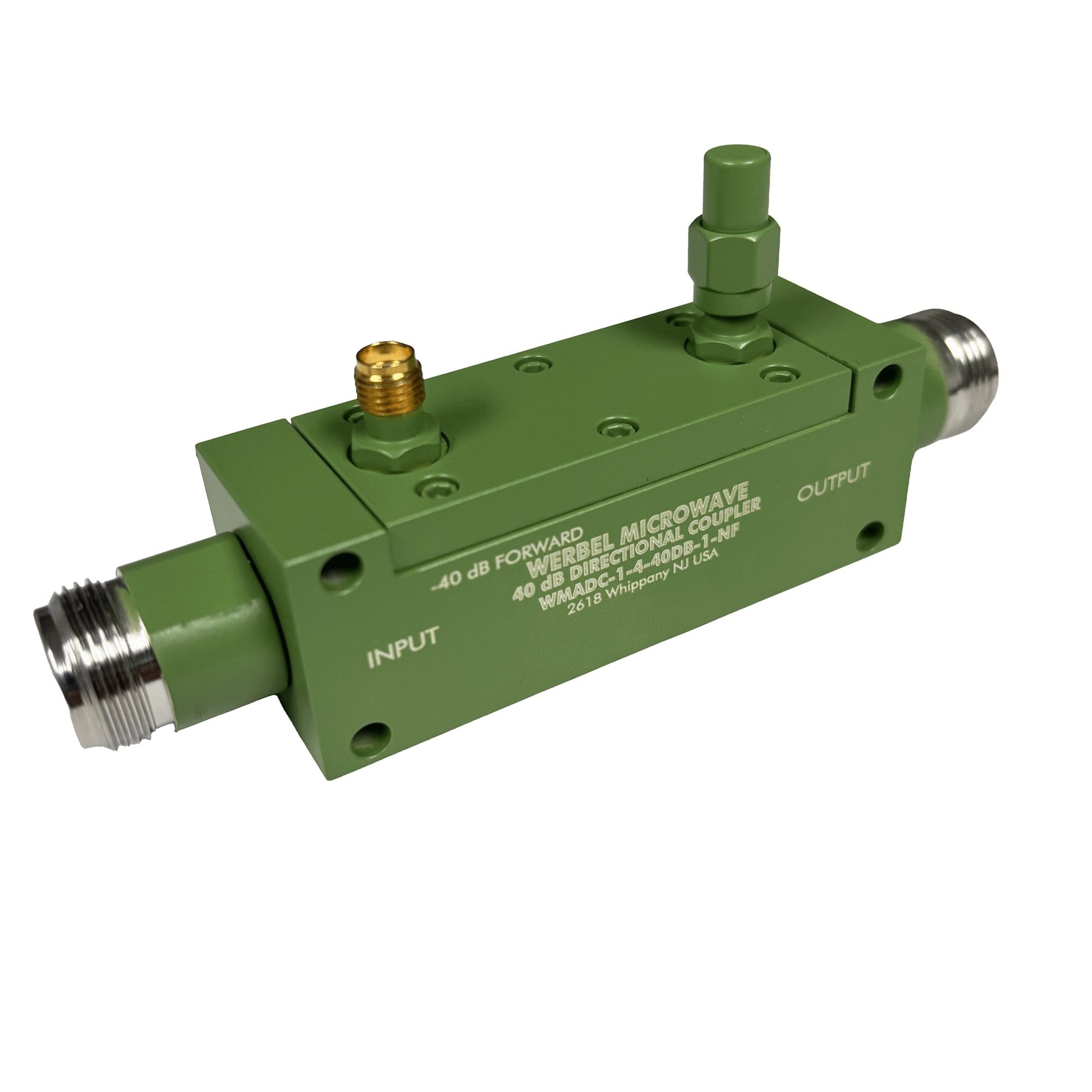 Werbel Microwave LLC WMADC-1-4-40DB-2-NM - Estándar 1GHz ~ 4GHz 4G, 5G, GPS, LTE, LAN inalámbrica