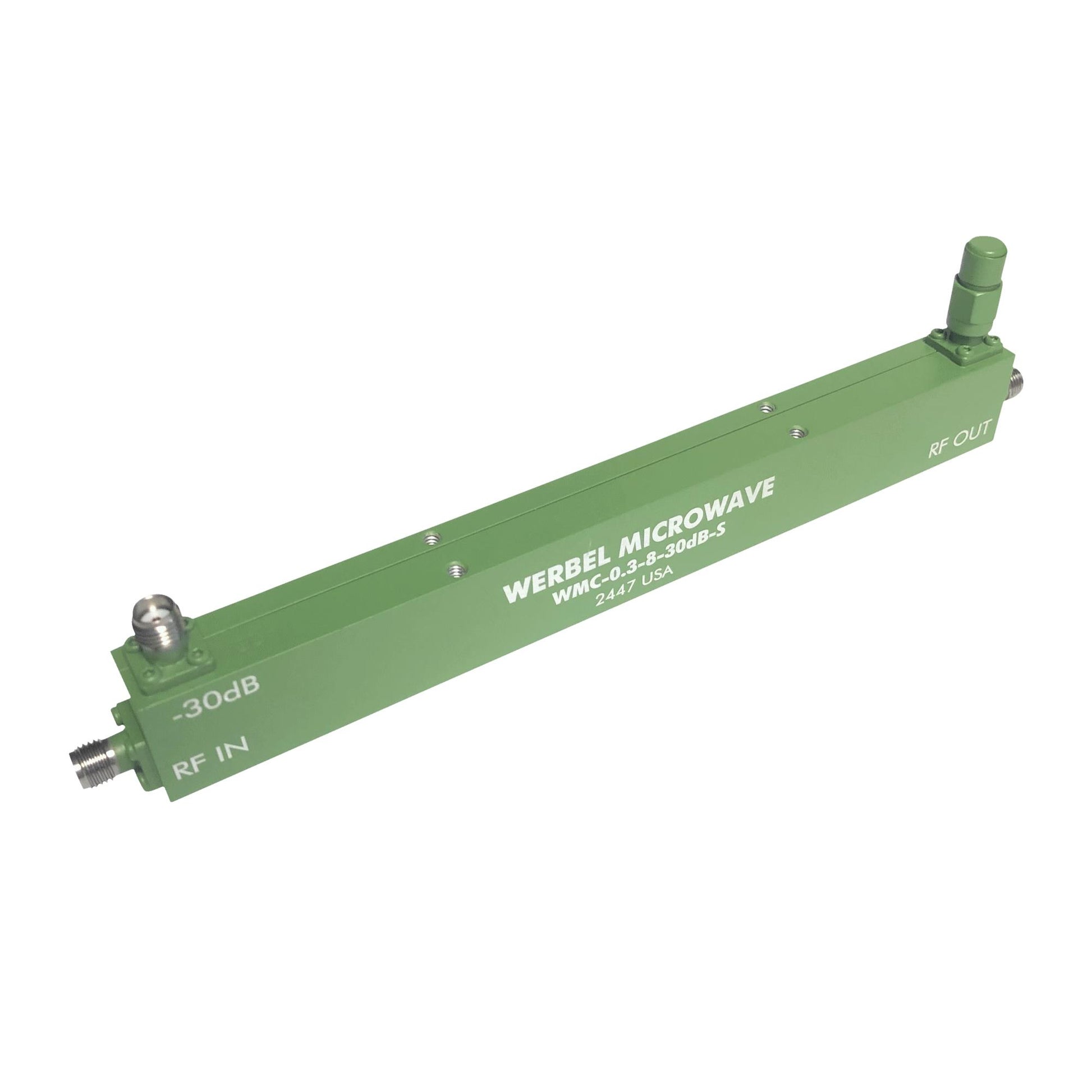 Werbel Microwave LLC WMC-0.3-8-30dB-S Single Coupler Estándar 300MHz ~ 8GHz Celular, GSM, ISM, militar, PCN, Wi-Fi, WiMAX