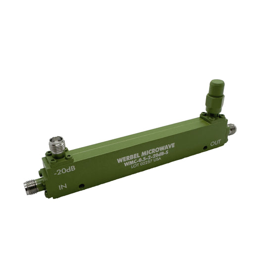 Werbel Microwave LLC WMC-0.5-2-20dB-S Single Coupler Estándar 500MHz ~ 2GHz Propósito general
