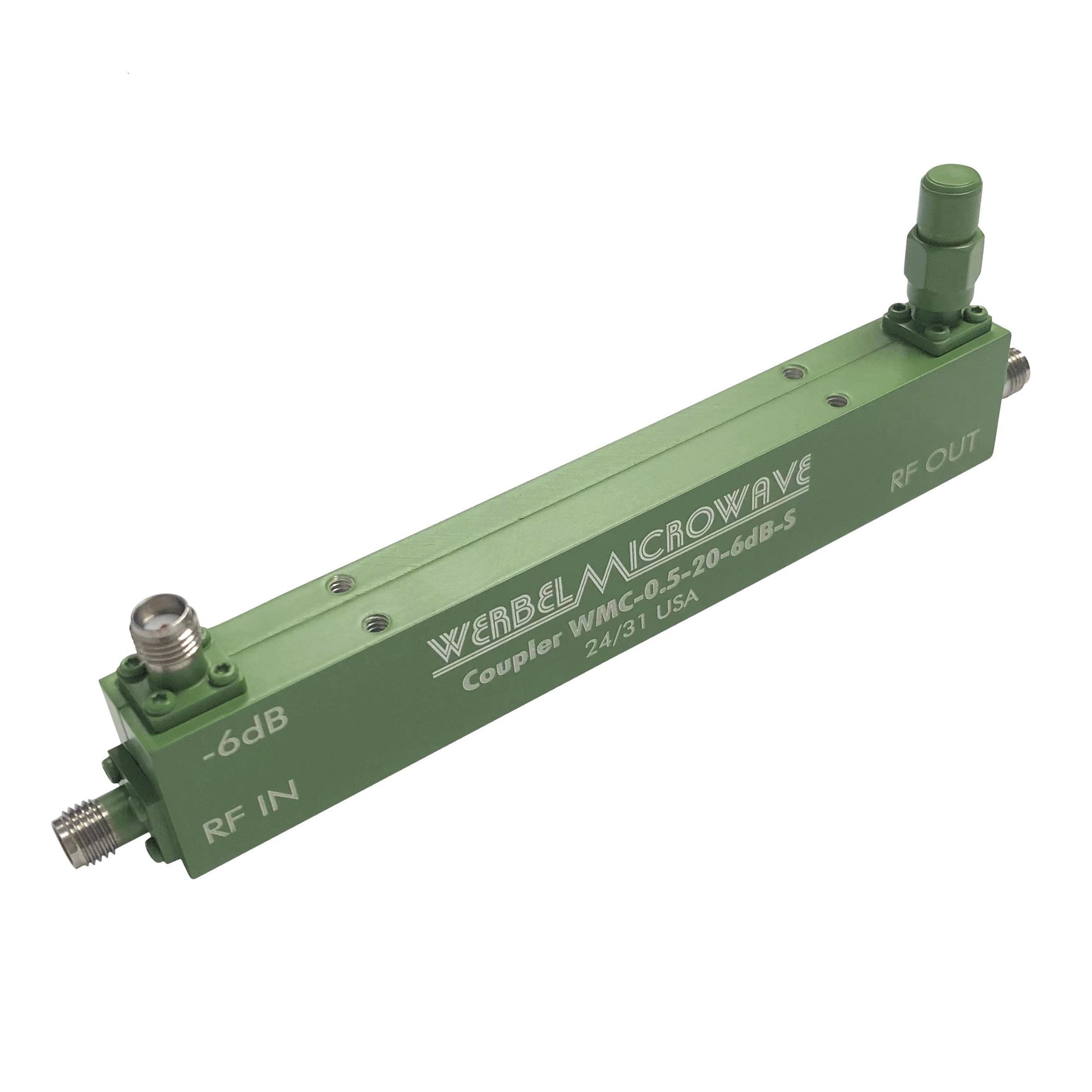 Werbel Microwave LLC WMC-0.5-20-6dB-S Single Coupler Estándar 500MHz ~ 20GHz Celular, GSM, ISM, militar, PCN, Wi-Fi, WiMAX