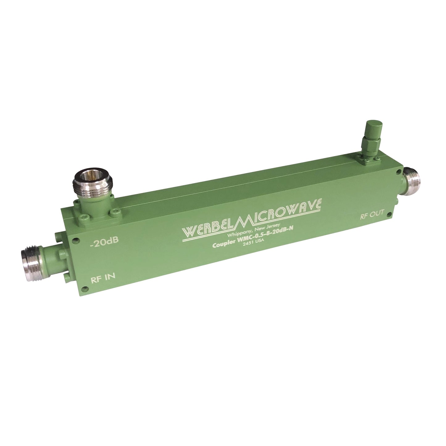 Werbel Microwave LLC WMC-0.5-8-20dB-N - Estándar 500MHz ~ 8GHz 4G, LTE, PCS, UMTS, Wi-Fi, WiMAX