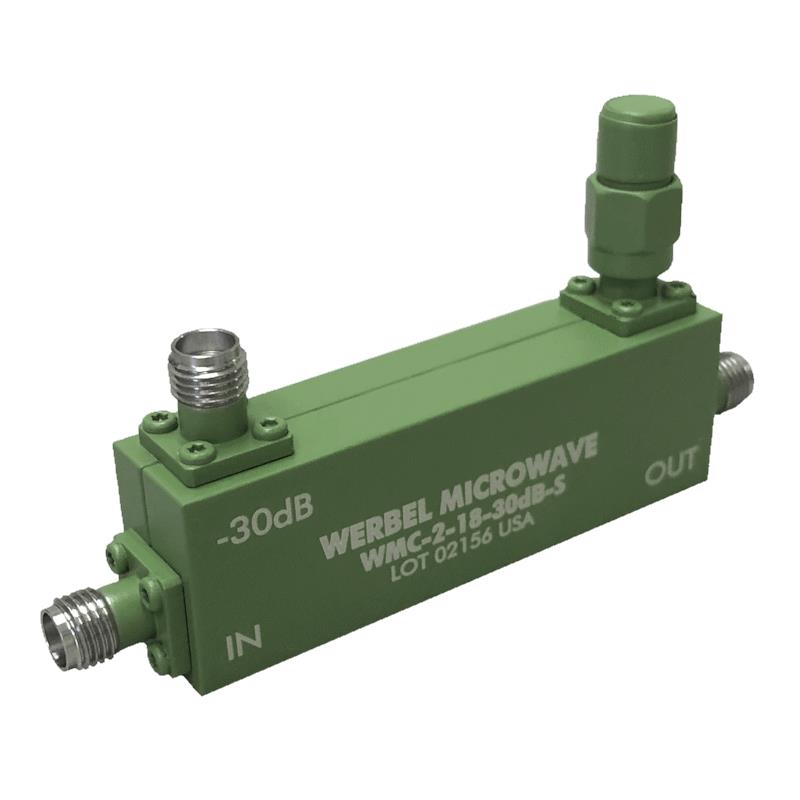 Werbel Microwave LLC WMC-2-18-30dB-S Single Coupler Estándar 2GHz ~ 18GHz Celular, GSM, ISM, militar, PCN, Wi-Fi, WiMAX