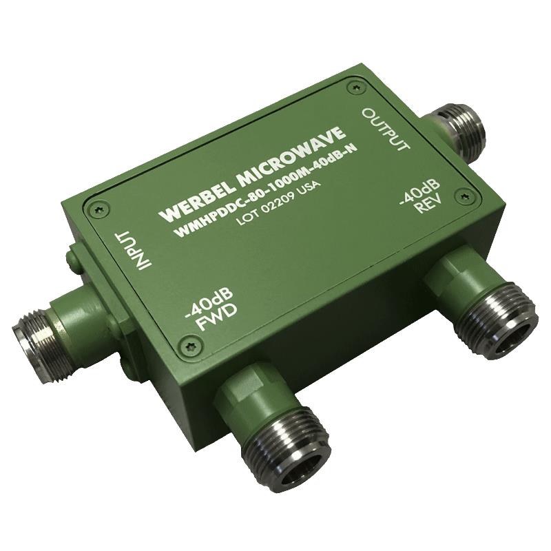 Werbel Microwave LLC WMHPDDC-80-1000M-40DB-N - Banda doble, vía doble 80MHz ~ 1GHz Celular, GSM, ISM, militar, PCN, Wi-Fi, WiMAX