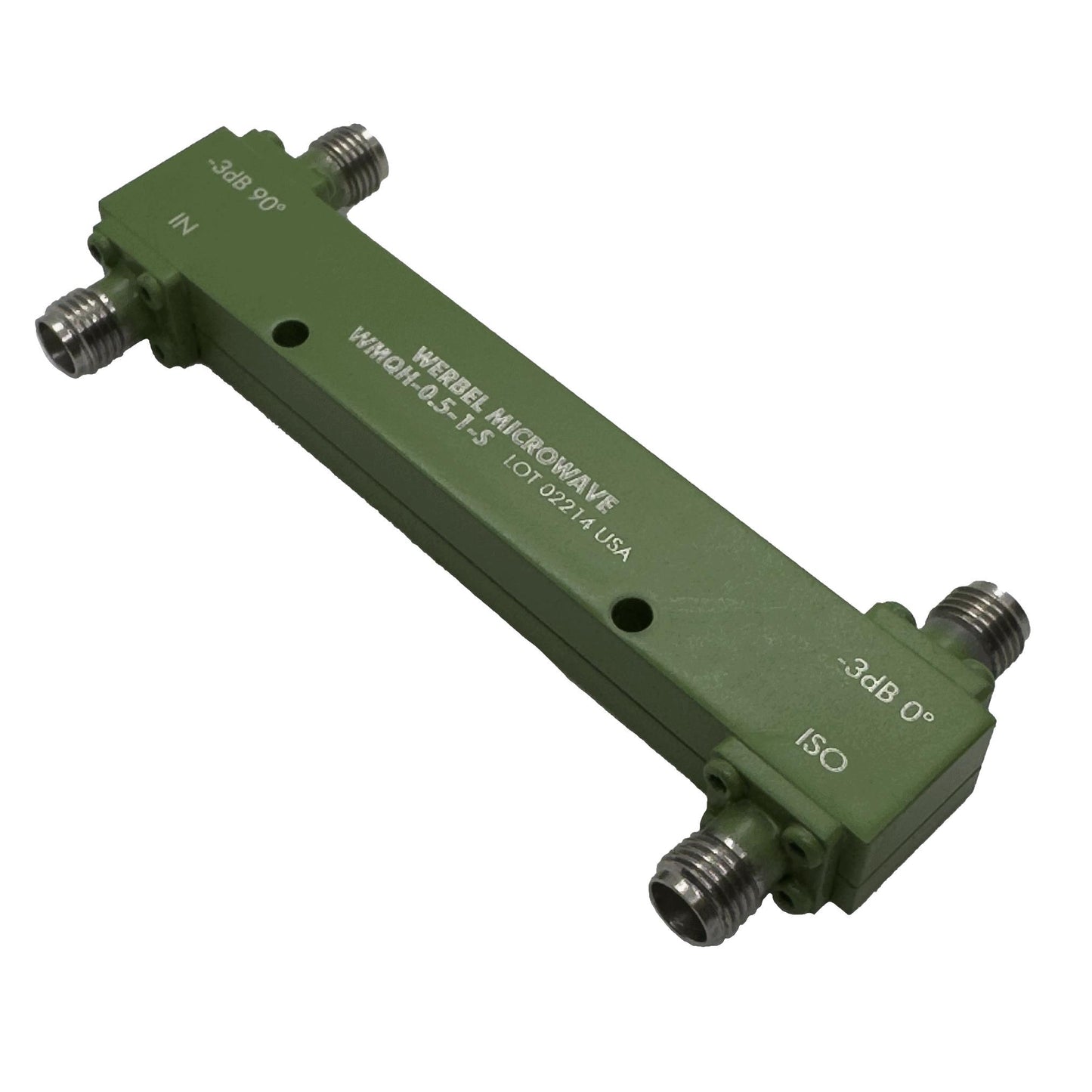Werbel Microwave LLC WMQH-0.5-1-S Quadrature Hybrid Estándar 500MHz ~ 1GHz Propósito general