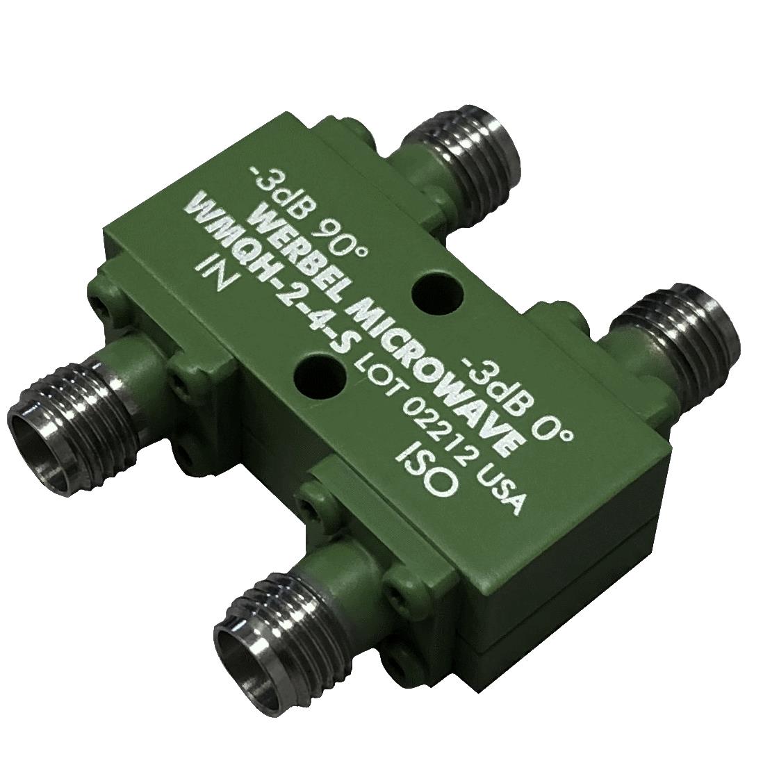 Werbel Microwave LLC WMQH-2-4-S Quadrature Hybrid Estándar 2GHz ~ 4GHz Propósito general