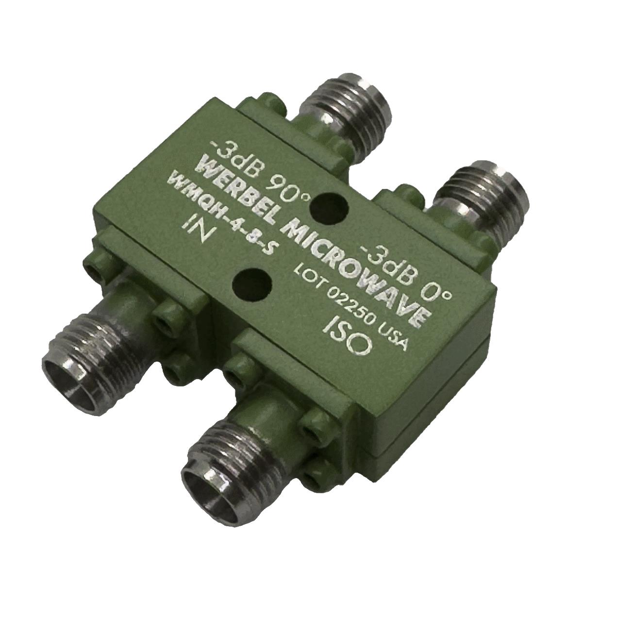 Werbel Microwave LLC WMQH-4-8-S Quadrature Hybrid Estándar 4GHz ~ 8GHz Propósito general