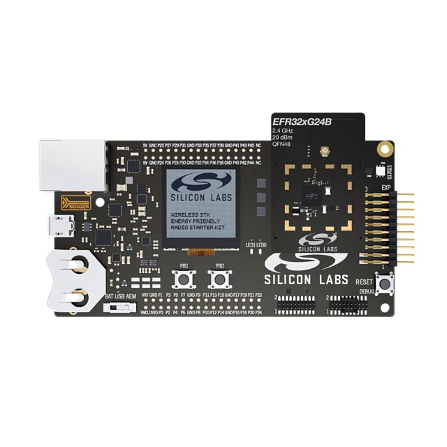 Silicon Labs XG24-PK6010A Mighty Gecko Transceiver; 802.15.4 (Thread, Zigbee®), Bluetooth® 5.x (BLE)