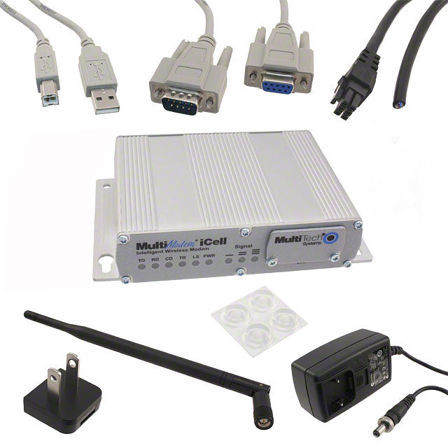 Multi-Tech Systems Inc. MTCMR-E1-NAM MultiModem® iCell Transceptor, EDGE, módem GPRS, GSM, EDGE