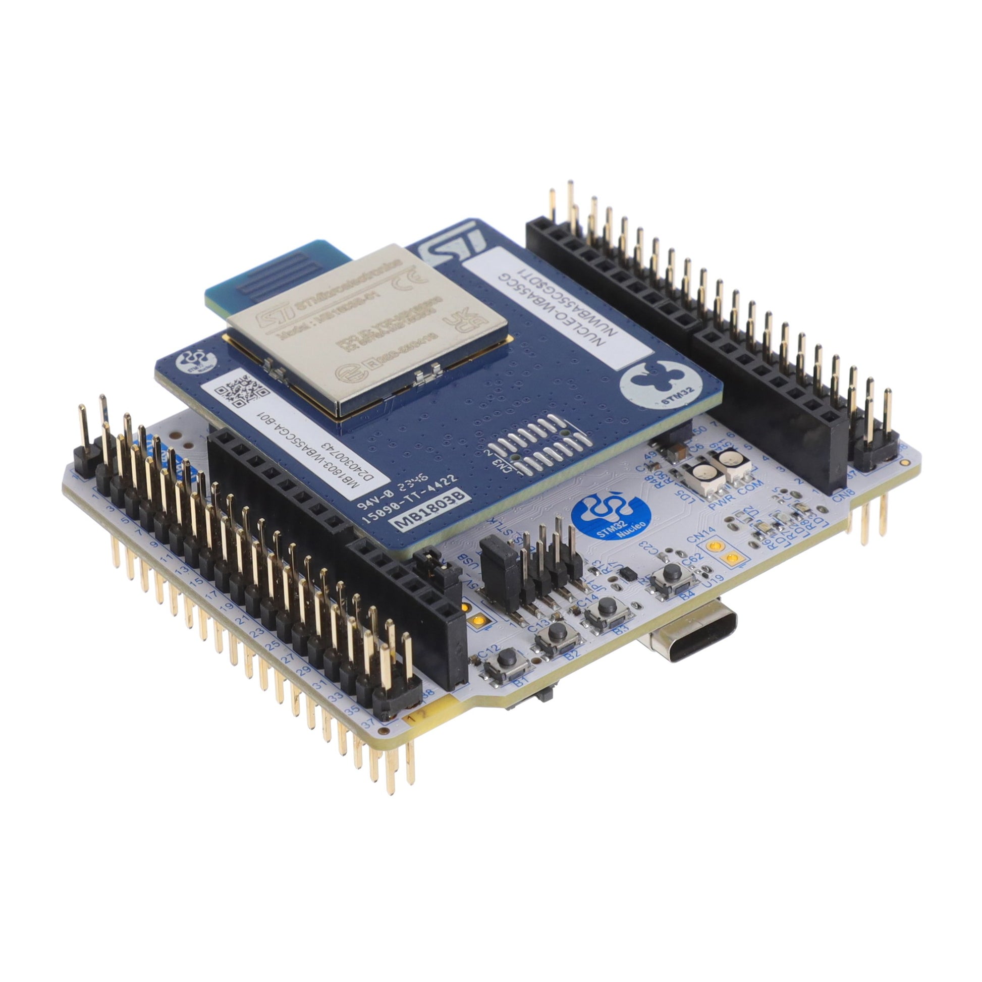 STMicroelectronics NUCLEO-WBA55CG STM32WBA Transceiver; 802.15.4 (Thread, Zigbee®), Bluetooth® 5.x (BLE)
