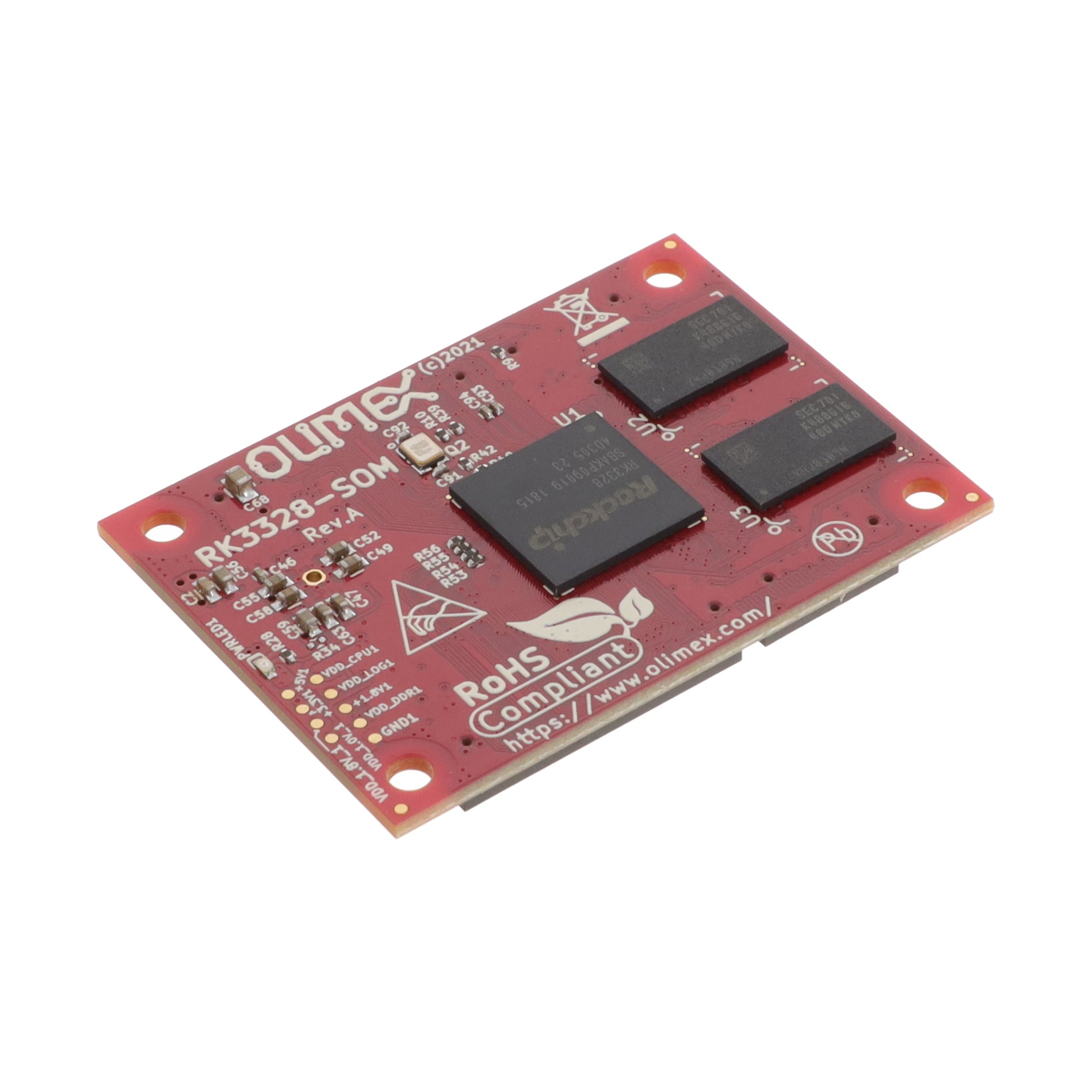 Olimex LTD RK3328-SOM-2G - MPU Core ARM® Cortex®-A53