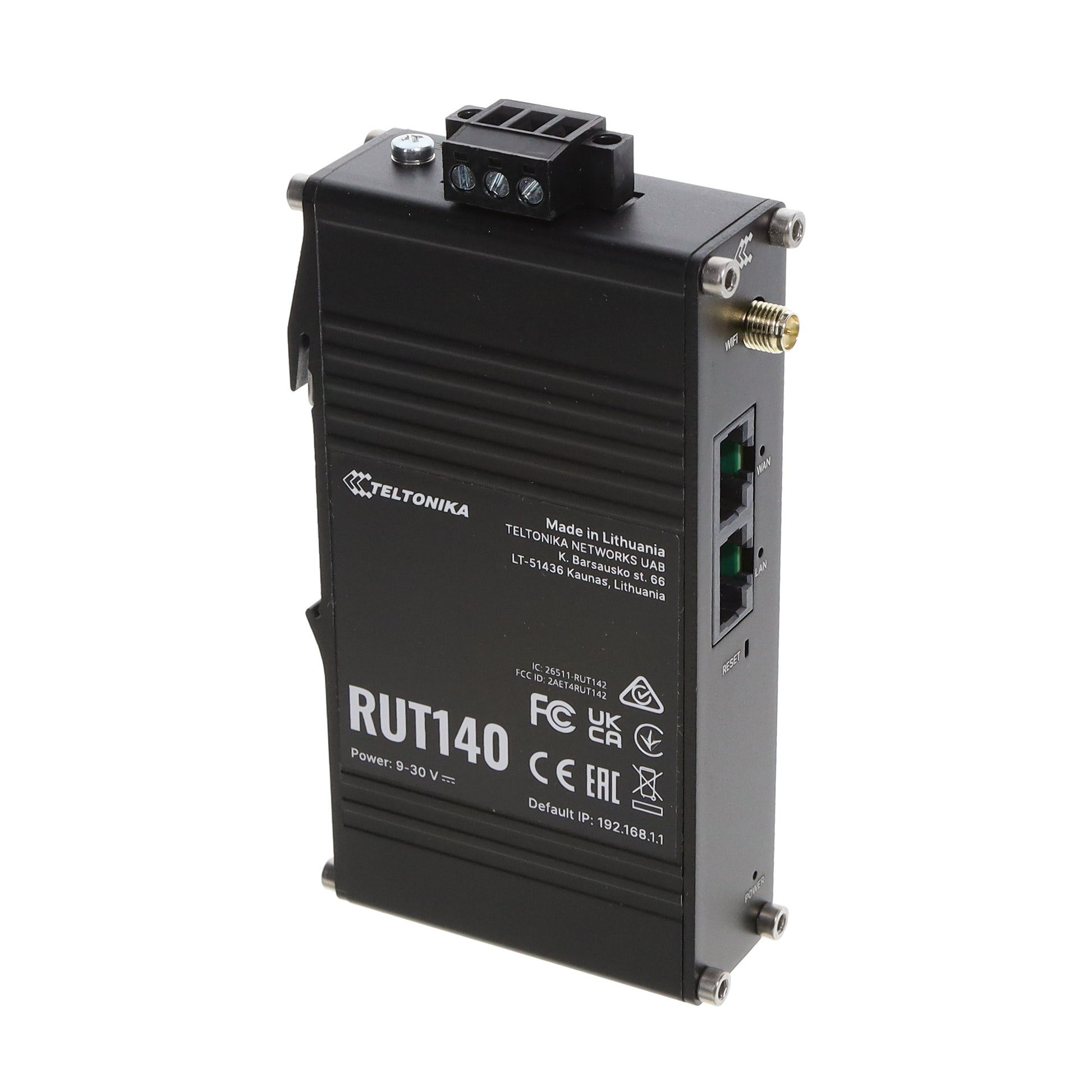 Teltonika RUT140000000 * RUT140 WIFI ROUTER - 3-PIN POWE -