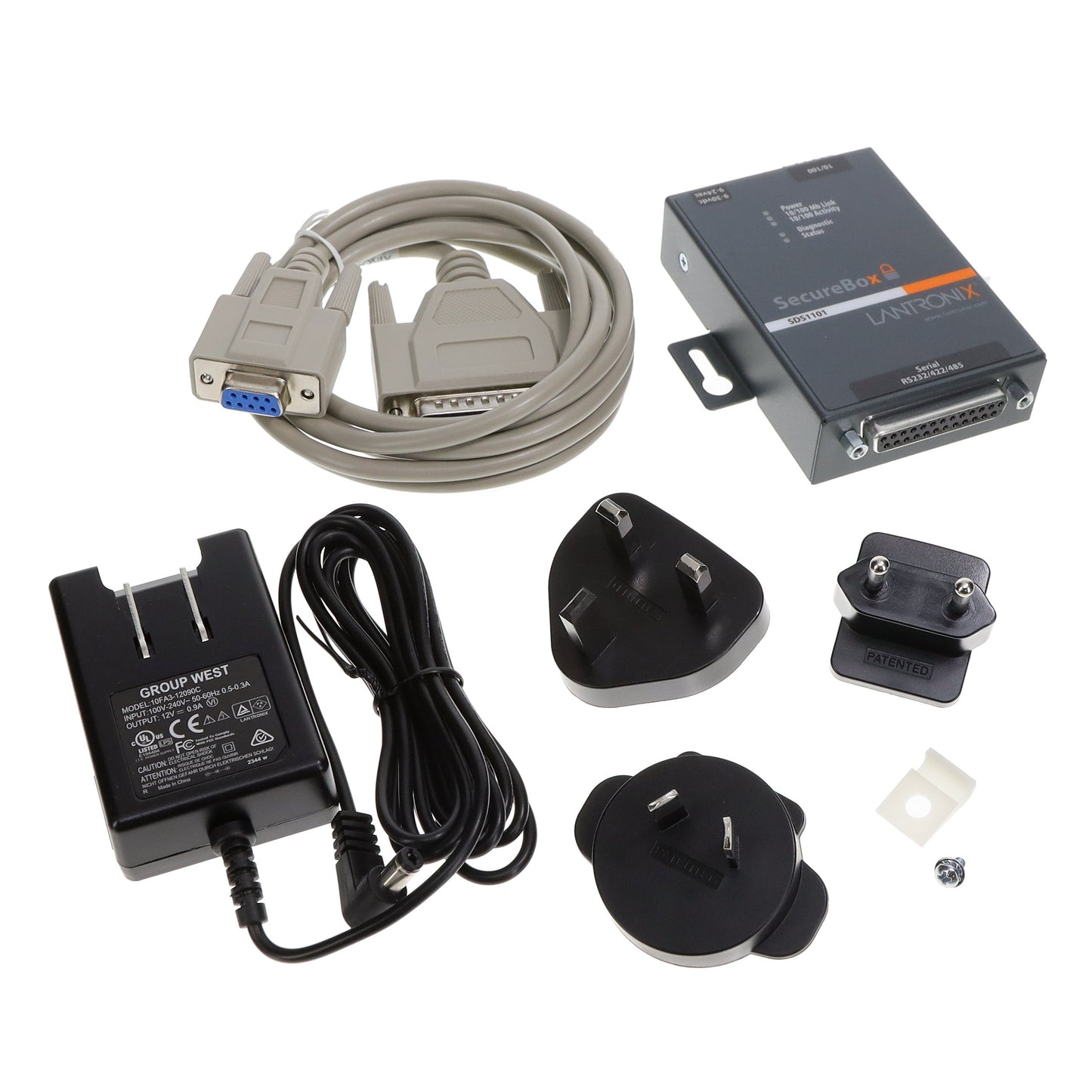 Lantronix, Inc. SD1101002-11 SDS1101 Server, Serial to Ethernet RS-232/422/485