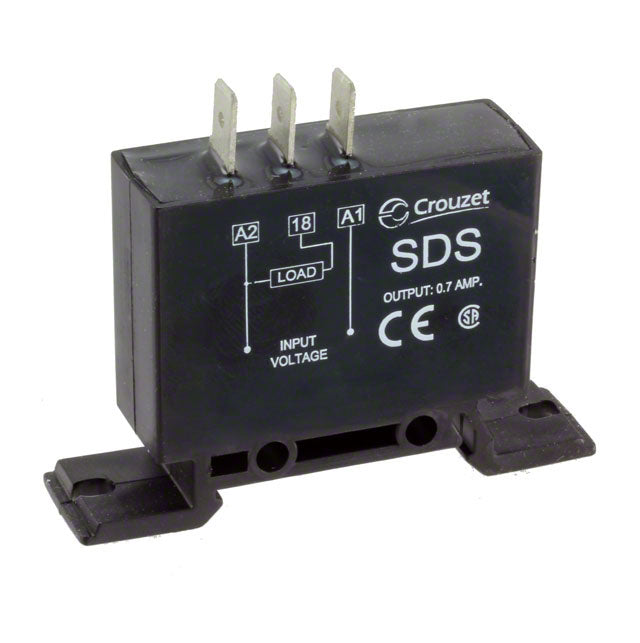 Crouzet SDS.5S220A SDS Riel DIN Relé de estado sólido Fijo, 0.5 seg 1A a 110VCA