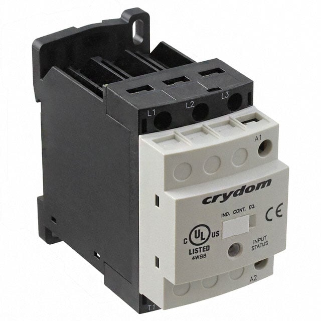 Sensata-Crydom DRC3P48B400 Solicon DRC Montaje de chasis, Riel DIN 3PST-NO (Normalmente abierto) (3 Forma A)