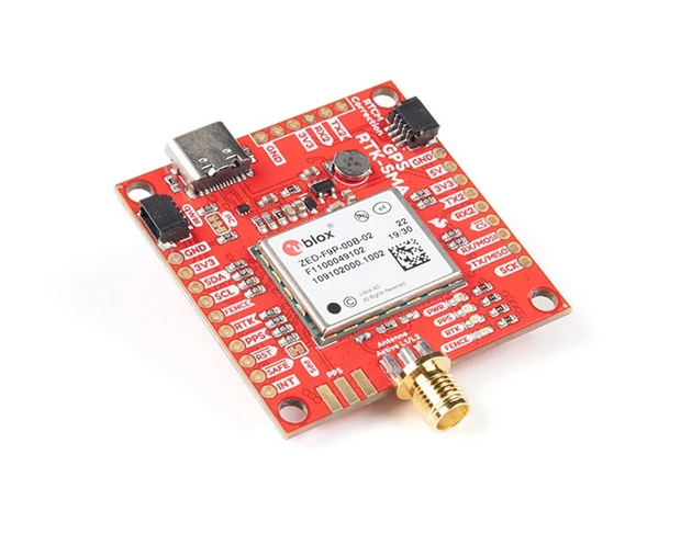 SparkFun GPS-RTK-SMA Breakout - ZED-F9P (Qwiic) GPS-16481