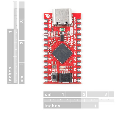 SparkFun Qwiic Pro Micro - USB-C (ATmega32U4) Tarjeta DEV-15795