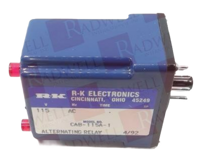 R-K ELECTRONICS CAB-115A-1 / CAB115A1 ALT. RELAY SPDT 8 PIN