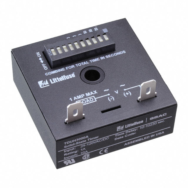 Littelfuse Inc. TDUH3000A TDUH Montaje de chasis Relé de estado sólido 10 seg ~ 10230 seg -