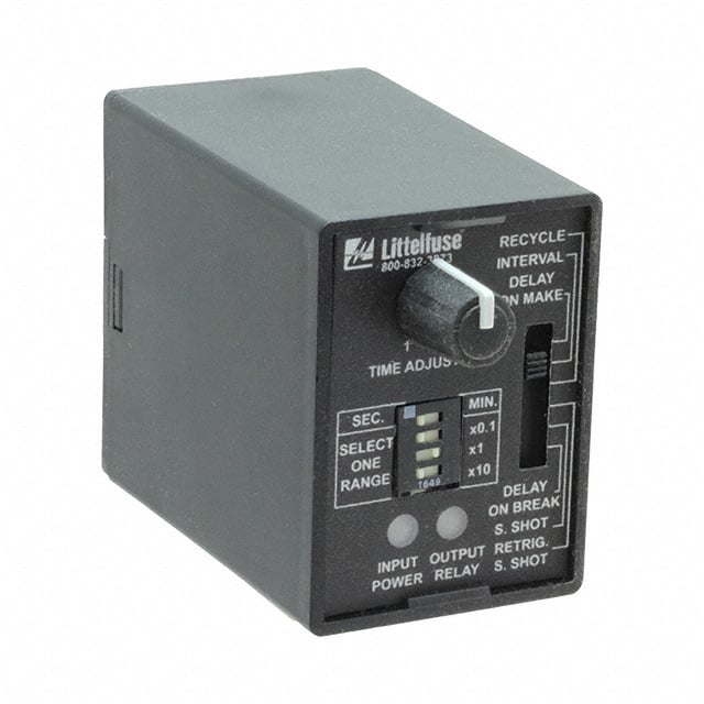 Littelfuse Inc. TRU3 TRU Para enchufe Relé mecánico 0.1 seg ~ 1000 min 10A a 120/240VCA