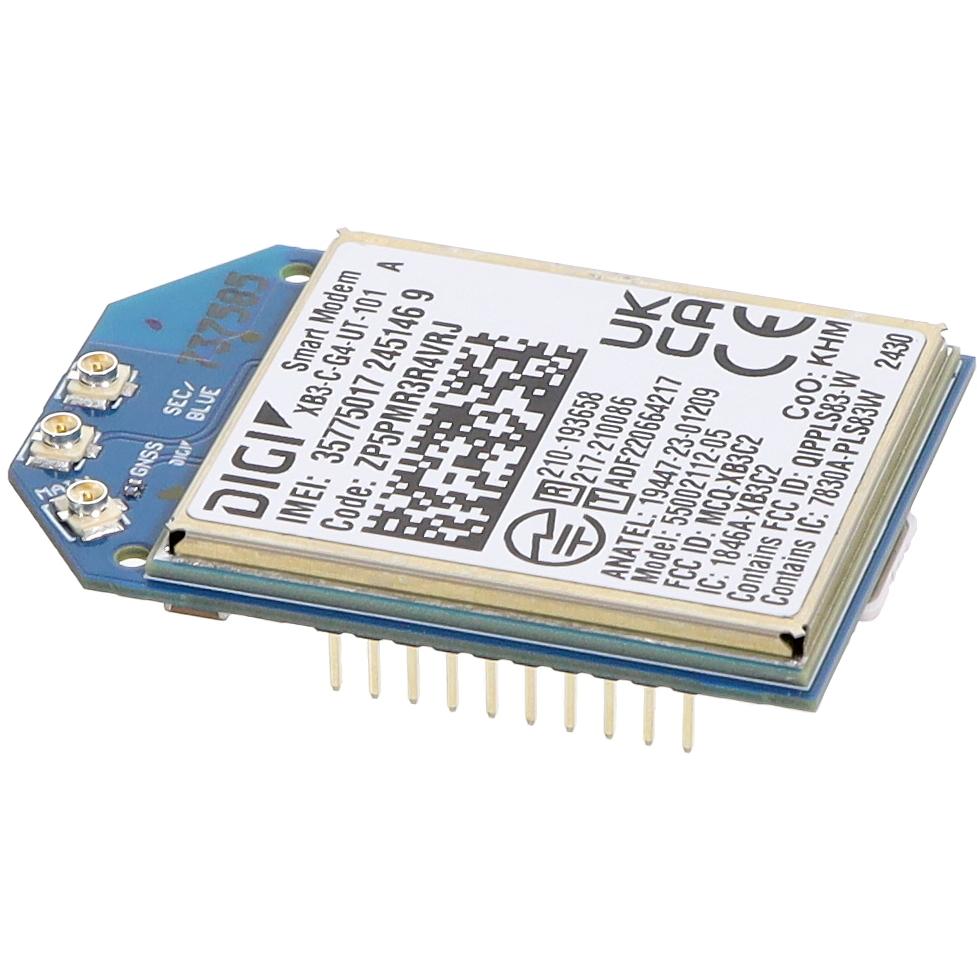 Digi XB3-C-G4-UT-101 XBee® Bluetooth, celular, Navegación
