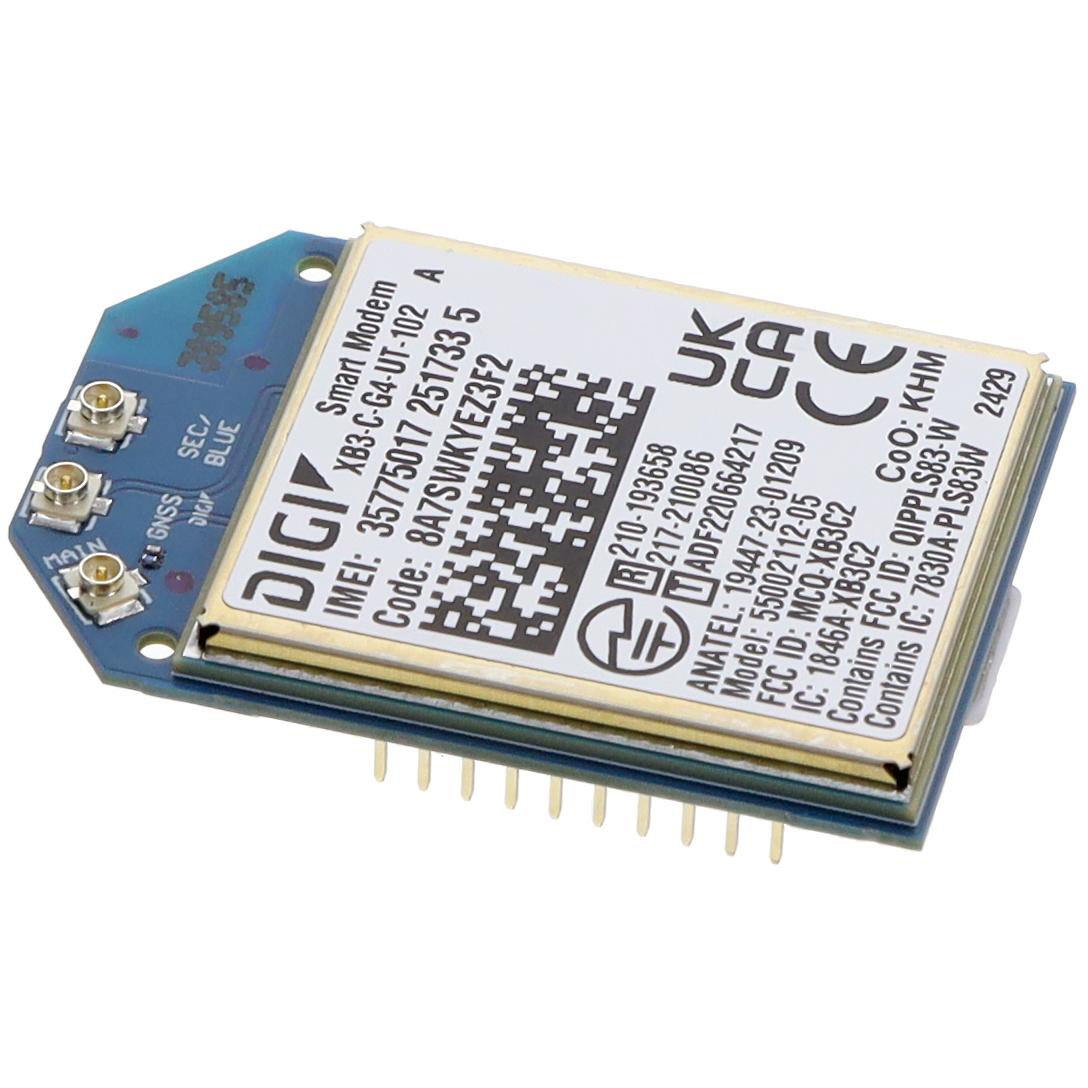 Digi XB3-C-G4-UT-102 XBee® Bluetooth, celular, Navegación