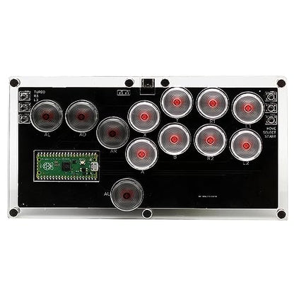 XIAO SHI MIN STORY All Buttons Fight Stick Controller Style Arcade Joystick For Sanwa PC USB Steam Full button direction control lift SOCD Fighting Stick Controller WASD