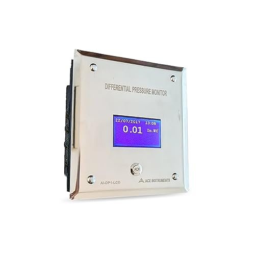 Indicador de presión diferencial para monitor de presión de habitación de hospital | Monitor de presión de salas de aislamiento | Monitor de presión de habitaciones negativas | AI-DP1-LCD